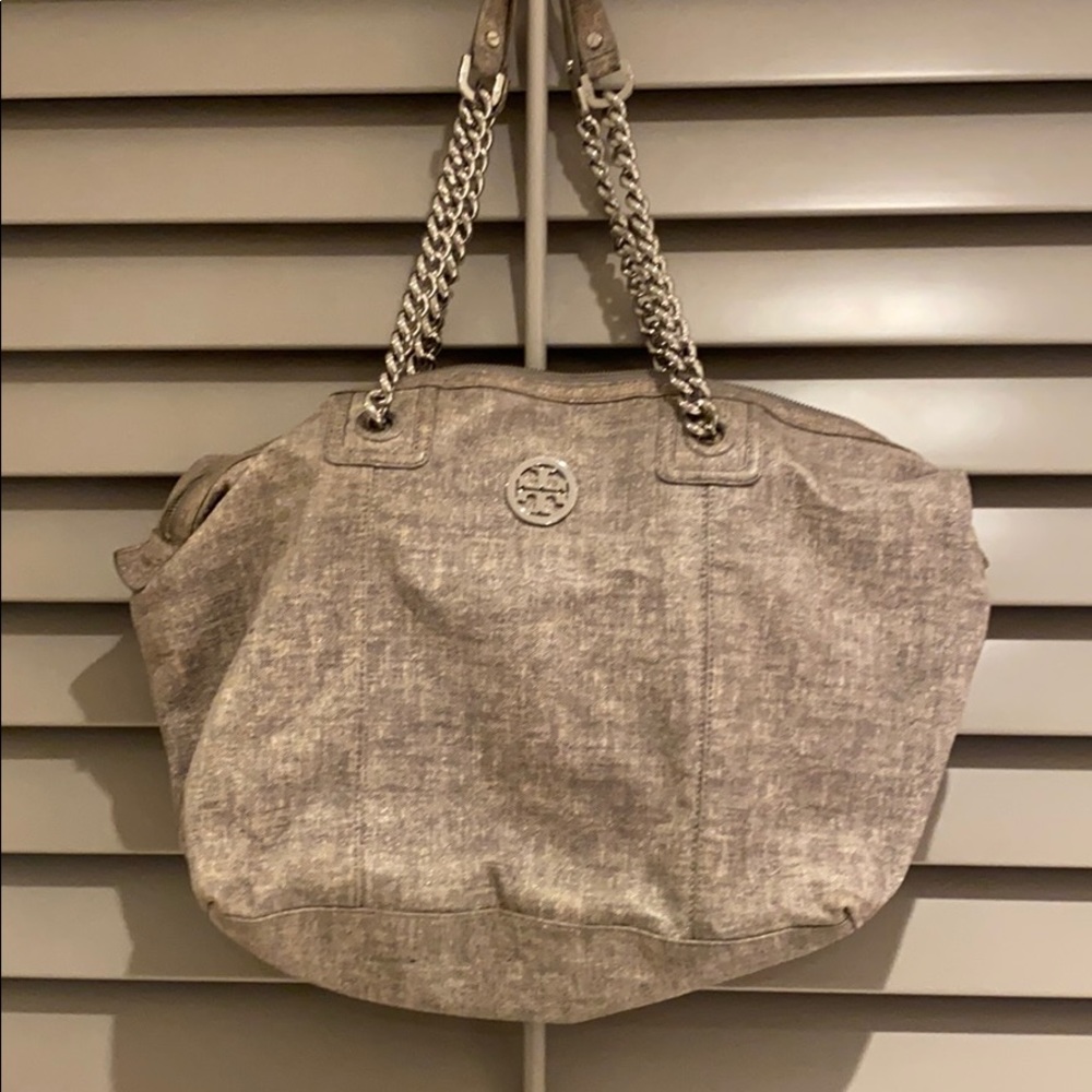 Tory Burch Silver Gray bag